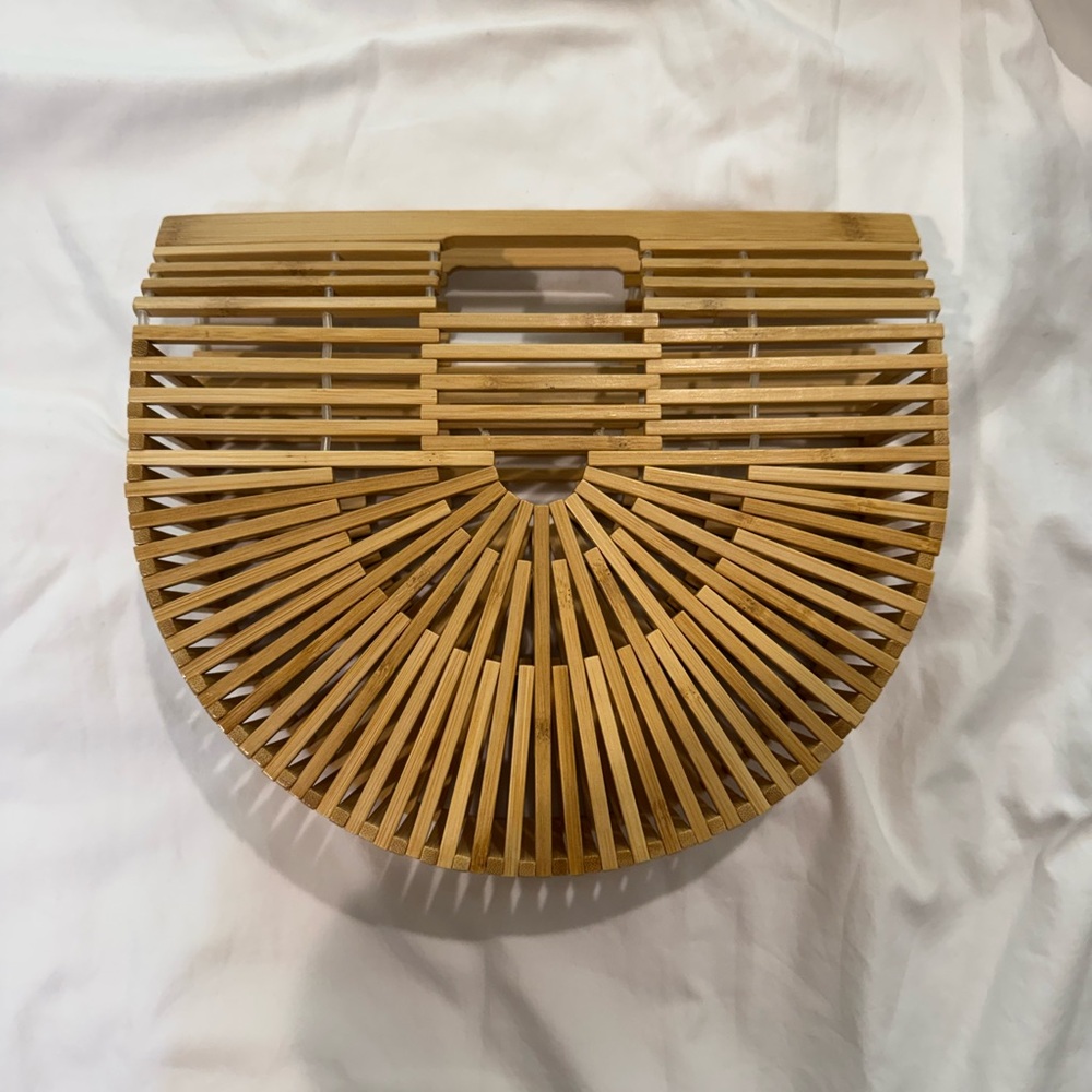 Bamboo Ark Bag Cult Gaia Inspired Wooden Handbag Summer Resort Boho